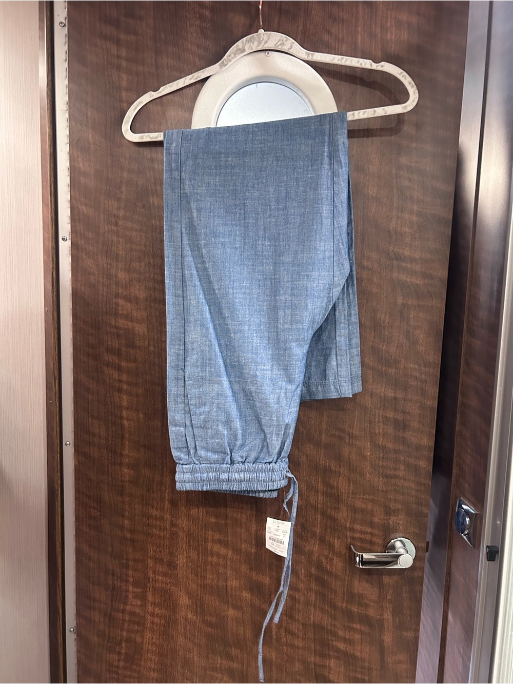 J. Crew Light Blue Chambray Wide-Leg Pants